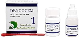 Dengen Dental Glass Ionomer Luting Cement Powder-15g, Liquid- 10ml