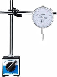 KATSU Tools Dial Test Indicator DTI Gauge 0-10mm With Magnetic Base 40111963