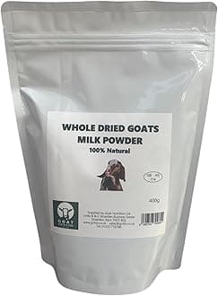 Whole Dried Goatsโ Milk Powder 400g | Rich Creamy Taste & Natural Vitamins | Easy Mix Full Cream Goat Milk Powder | Resealable Pouch | Ideal for Yogurt, Cheese & Baking