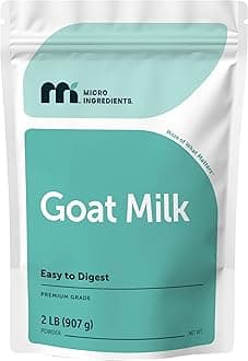 Micro Ingredients Goat Milk Powder 2 lb (907 g) | Single Ingredient Powdered Goat Milk | Smooth & Creamy for Coffee, Drinks, & Recipes | Non-GMO, Gluten Free