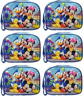Polycotton Birthday Return Gifts Sling Bag/Picnic Bag Cartoon Theme Bags for Kids, Multicolour