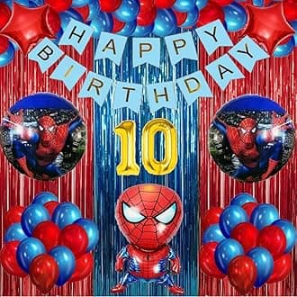 Urban Classic SM theme Happy Birthday Decoration kit for Boys and Gilrs (10th Birthday)