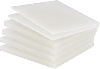 PP Polypropylene Sheet Plate Thickness 3mm-20mm Hard Sheet PVC Plate PP PE Sheet (0.4 m * 0.4 m * 6mm * 2 Pieces)