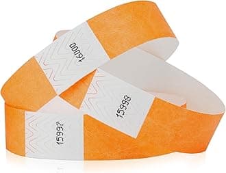 WristCo Goldenrod 3/4" Tyvek Wristbands - 500 Pack Paper Wristbands for Events