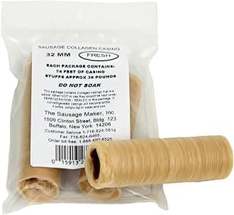 The Sausage Maker - Fresh Collagen Sausage Casings, 32mm (1 1/4")