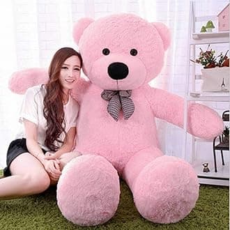 152 CM Huge Huggable/Fluffy/Spongy Super Soft Teddy Bear for Kids/Girls Specially Designed Gift for Birthday/Anniversary/Valentine(5 Feet, Pink)