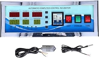 XM‑18G Poultry Egg Incubator System, Automatic Temperature Humidity Sensor Egg Incubator System Egg Incubator Controller Machine for Chicken Goose Duck(#1)
