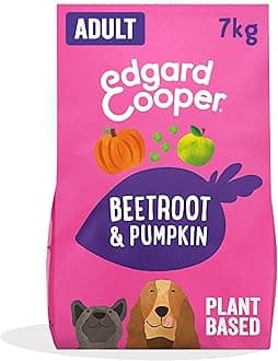 Edgard & Cooper Dry Dog Food For Medium Breed Adult Dogs (7kg), Plant-Based Beetroot & Pumpkin, 100% Plant Based, Hypoallergenic Recipe With Natural Ingredients