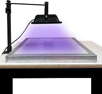 Screen Print Direct® Exposure Unit 30W UV LED - Photo Emulsion Exposure LED Kit for Screen Printing Screens, UV Screen Printing Light with Adjustable Stand, Screen Printing Supplies