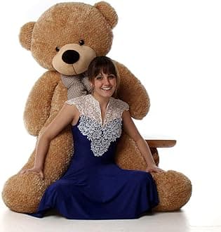 BHAGWATI Brown Teddy Bear Plush Stuffed Animals Soft Toys, Huggable Teddy Bear, Birthday Gift for Boys, Girls, Wife, Girlfriend, Women, Kids Valentine's Christmas Gift (6 Feet, Brown Cool)