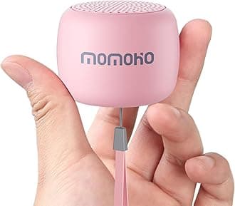 MOMOHOBluetooth Speakers, Mini Portable Wireless Speaker for Home/Party/Hiking, Gift (Pink)