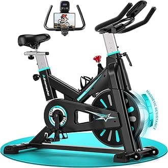 Exercise Bike for Home Gym Use, Advamsoler Indoor Cycling Bike Trainer Stationary Bike with Comfortable Seat Cushion and LCD Display for Home Training, 350LBs Capacity